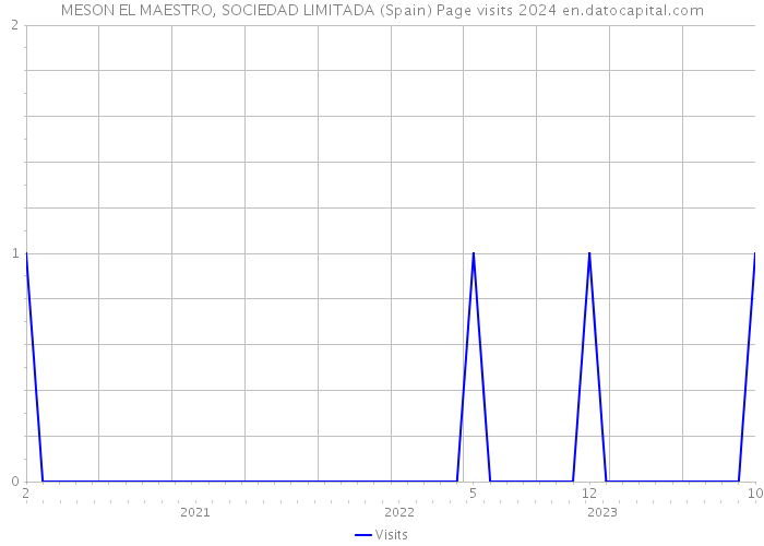 MESON EL MAESTRO, SOCIEDAD LIMITADA (Spain) Page visits 2024 