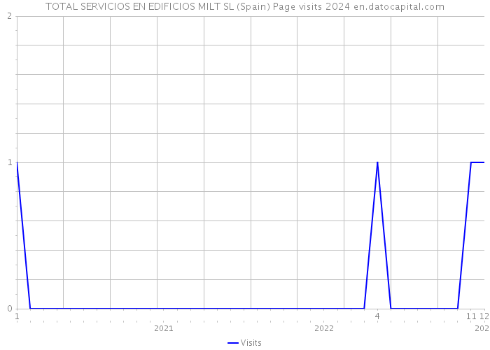 TOTAL SERVICIOS EN EDIFICIOS MILT SL (Spain) Page visits 2024 