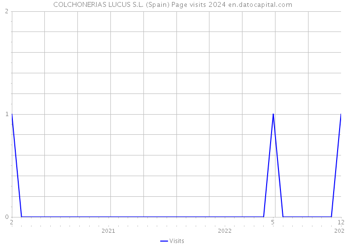 COLCHONERIAS LUCUS S.L. (Spain) Page visits 2024 