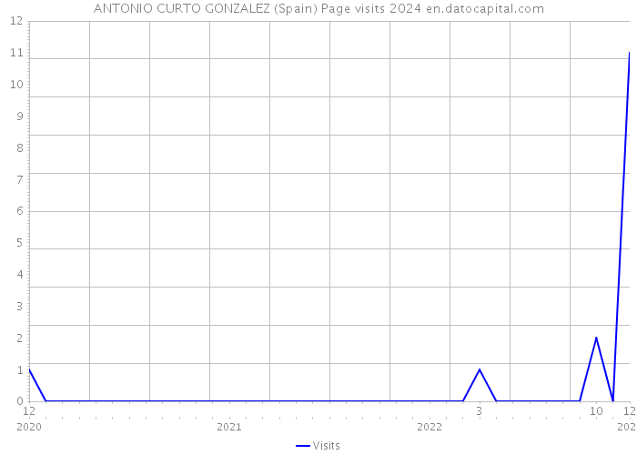 ANTONIO CURTO GONZALEZ (Spain) Page visits 2024 