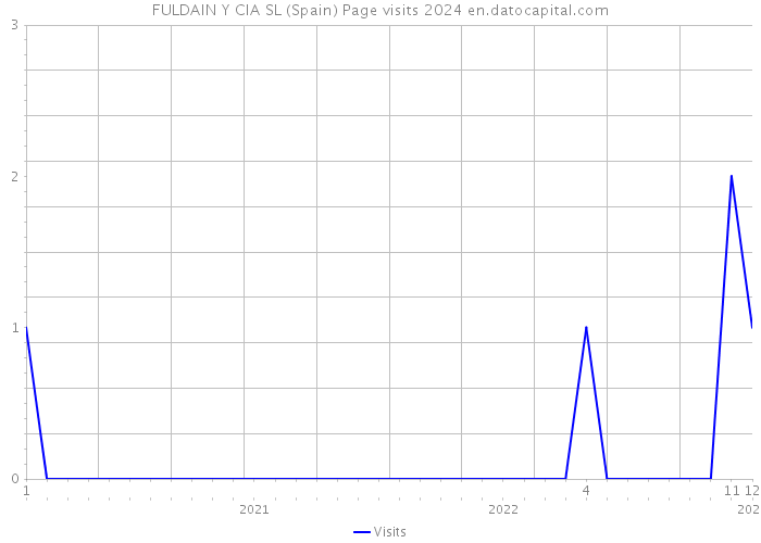 FULDAIN Y CIA SL (Spain) Page visits 2024 