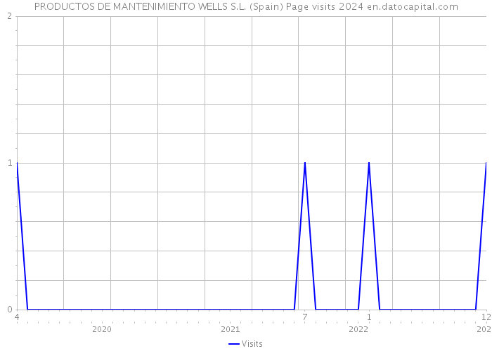 PRODUCTOS DE MANTENIMIENTO WELLS S.L. (Spain) Page visits 2024 