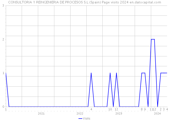 CONSULTORIA Y REINGENIERIA DE PROCESOS S.L (Spain) Page visits 2024 