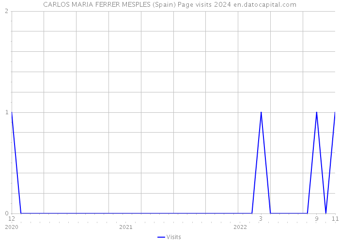 CARLOS MARIA FERRER MESPLES (Spain) Page visits 2024 