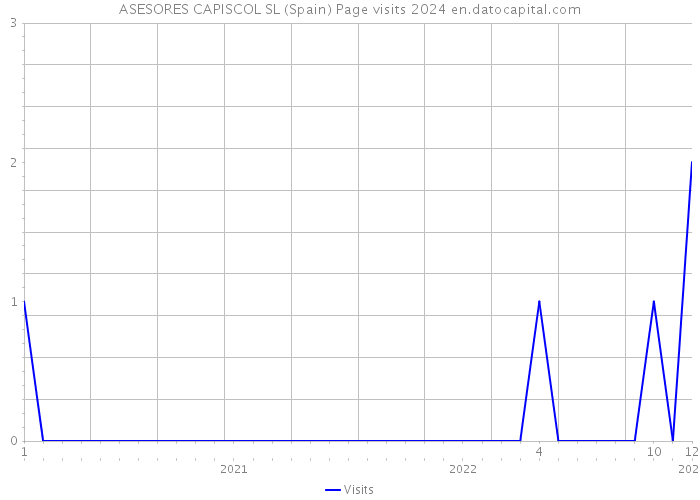 ASESORES CAPISCOL SL (Spain) Page visits 2024 