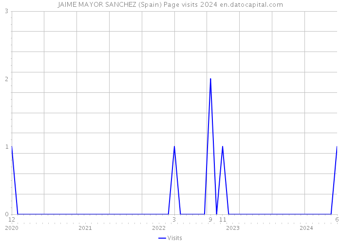 JAIME MAYOR SANCHEZ (Spain) Page visits 2024 