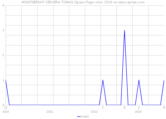 MONTSERRAT CERVERA TOMAS (Spain) Page visits 2024 