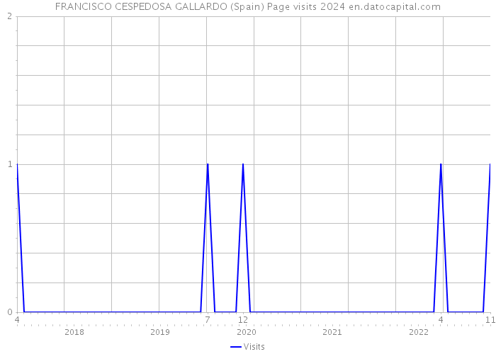 FRANCISCO CESPEDOSA GALLARDO (Spain) Page visits 2024 