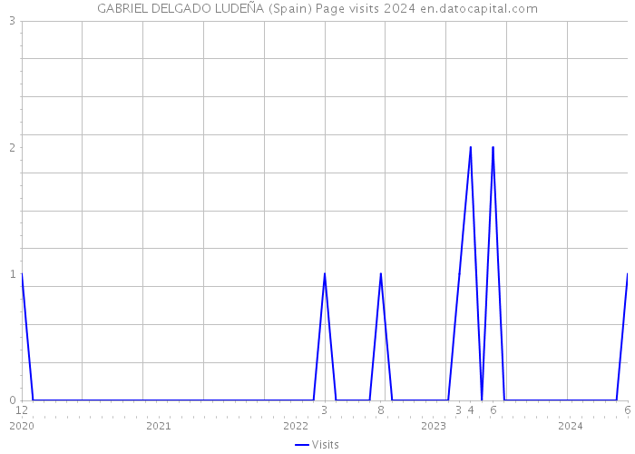 GABRIEL DELGADO LUDEÑA (Spain) Page visits 2024 