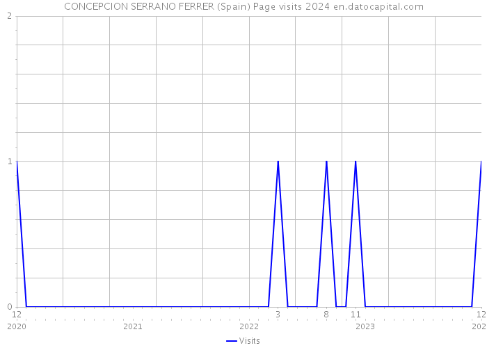 CONCEPCION SERRANO FERRER (Spain) Page visits 2024 