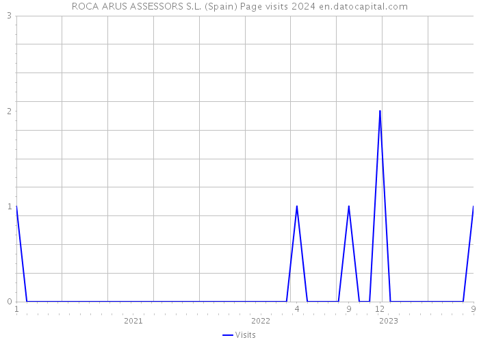 ROCA ARUS ASSESSORS S.L. (Spain) Page visits 2024 
