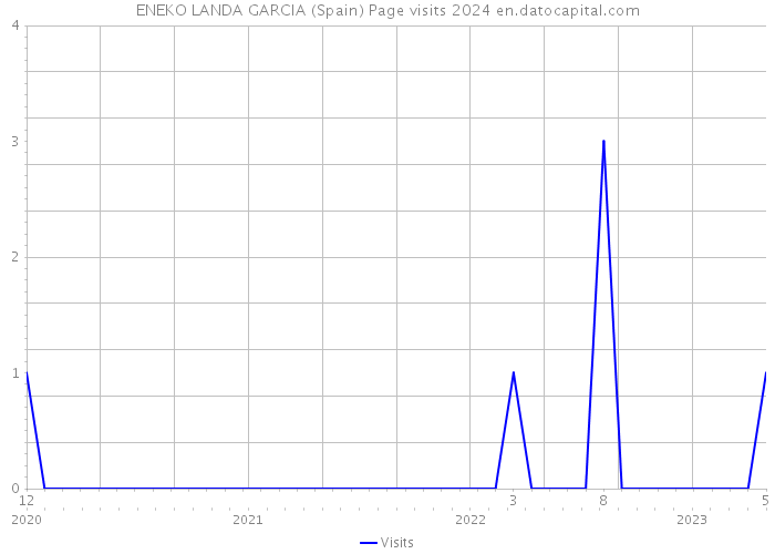ENEKO LANDA GARCIA (Spain) Page visits 2024 