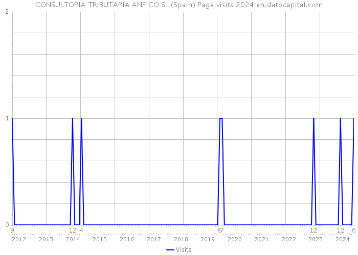 CONSULTORIA TRIBUTARIA ANFICO SL (Spain) Page visits 2024 