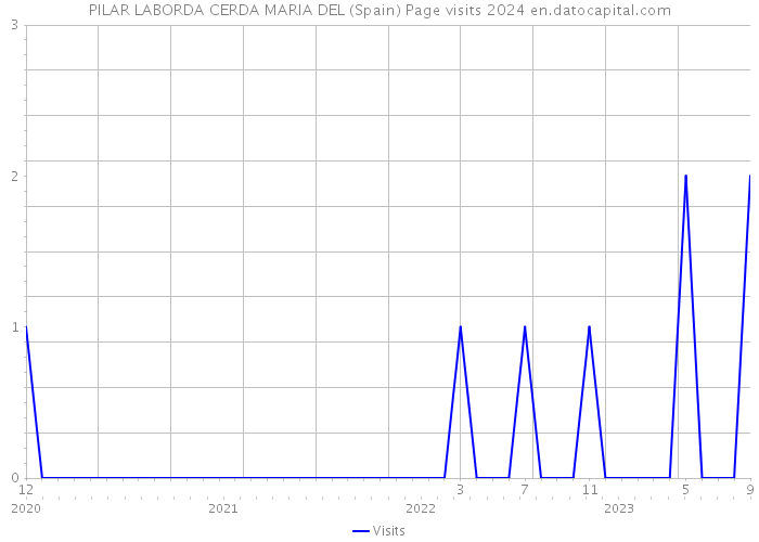 PILAR LABORDA CERDA MARIA DEL (Spain) Page visits 2024 
