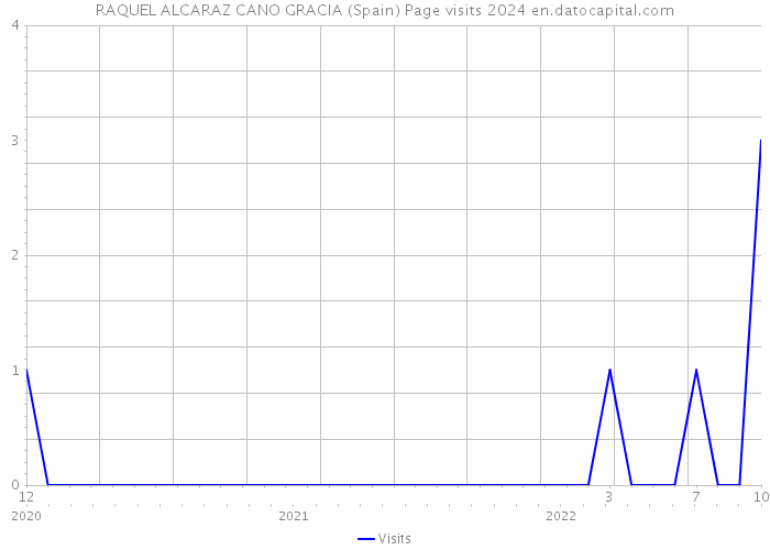 RAQUEL ALCARAZ CANO GRACIA (Spain) Page visits 2024 