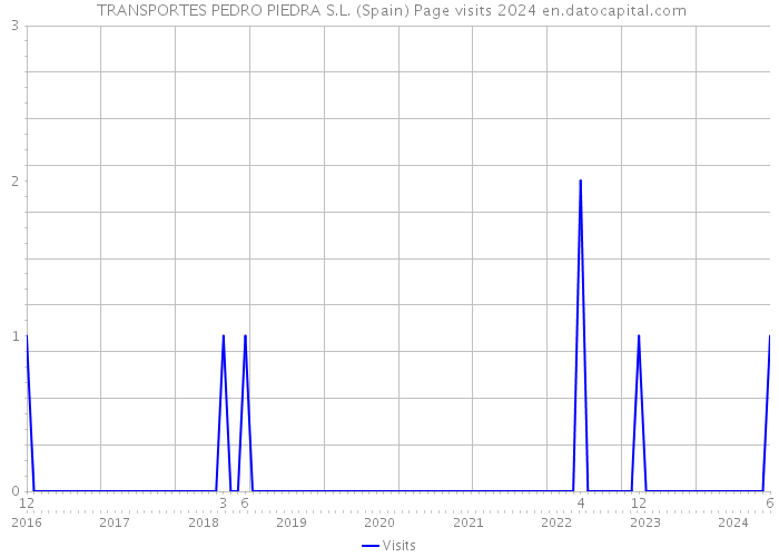  TRANSPORTES PEDRO PIEDRA S.L. (Spain) Page visits 2024 