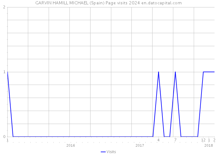 GARVIN HAMILL MICHAEL (Spain) Page visits 2024 
