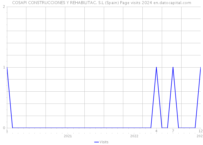 COSAPI CONSTRUCCIONES Y REHABILITAC. S.L (Spain) Page visits 2024 