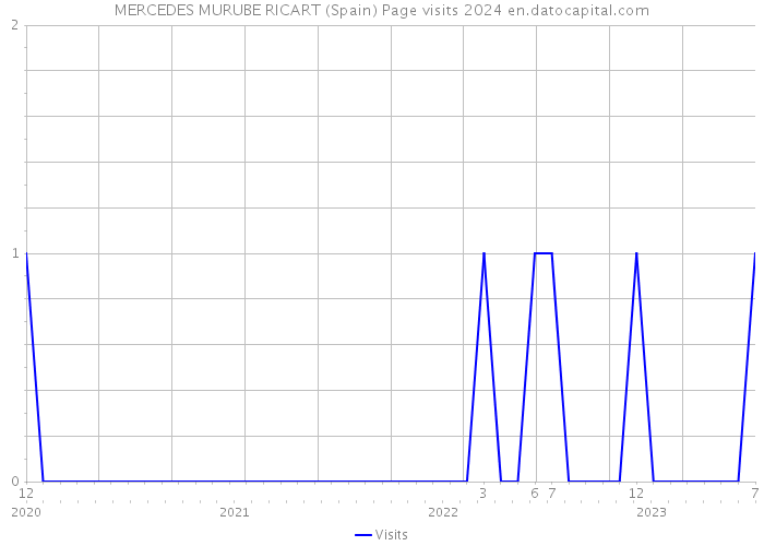 MERCEDES MURUBE RICART (Spain) Page visits 2024 