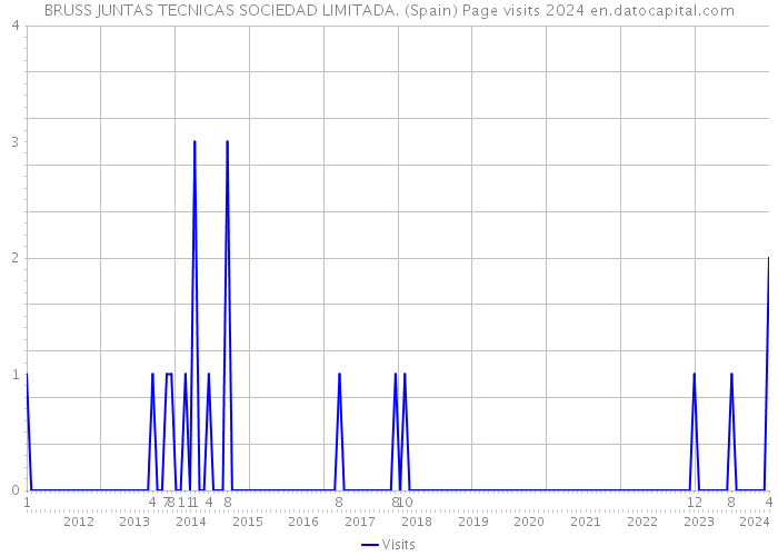 BRUSS JUNTAS TECNICAS SOCIEDAD LIMITADA. (Spain) Page visits 2024 