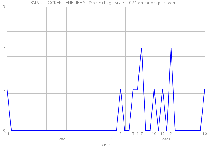 SMART LOCKER TENERIFE SL (Spain) Page visits 2024 