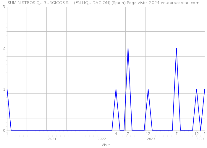 SUMINISTROS QUIRURGICOS S.L. (EN LIQUIDACION) (Spain) Page visits 2024 
