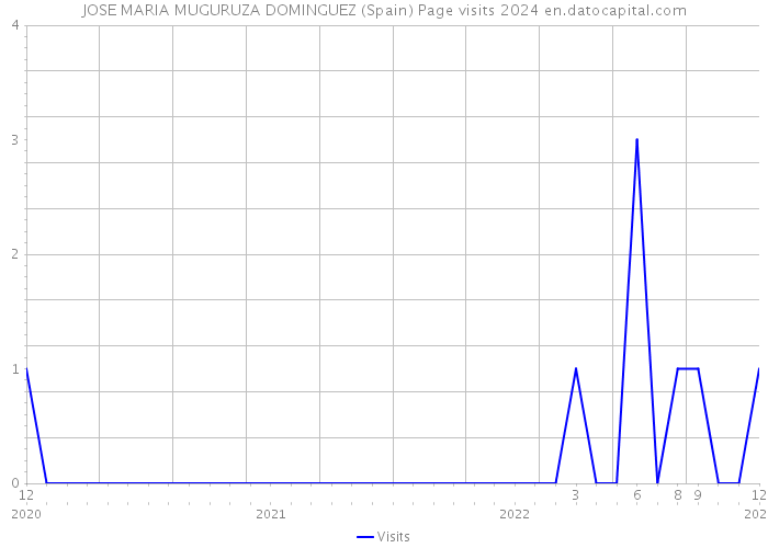 JOSE MARIA MUGURUZA DOMINGUEZ (Spain) Page visits 2024 