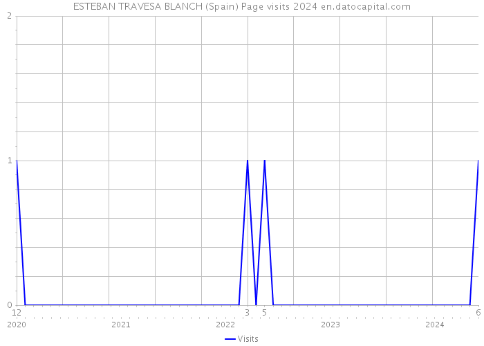 ESTEBAN TRAVESA BLANCH (Spain) Page visits 2024 