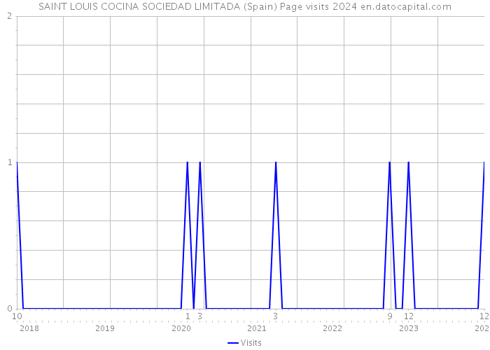 SAINT LOUIS COCINA SOCIEDAD LIMITADA (Spain) Page visits 2024 