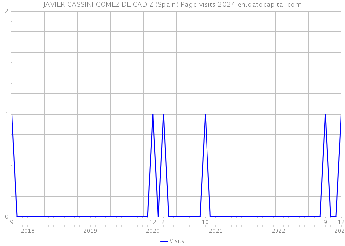 JAVIER CASSINI GOMEZ DE CADIZ (Spain) Page visits 2024 