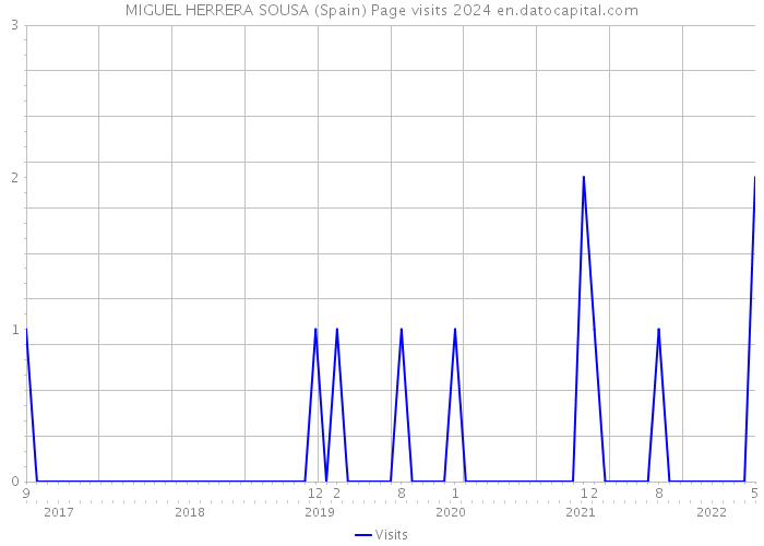 MIGUEL HERRERA SOUSA (Spain) Page visits 2024 