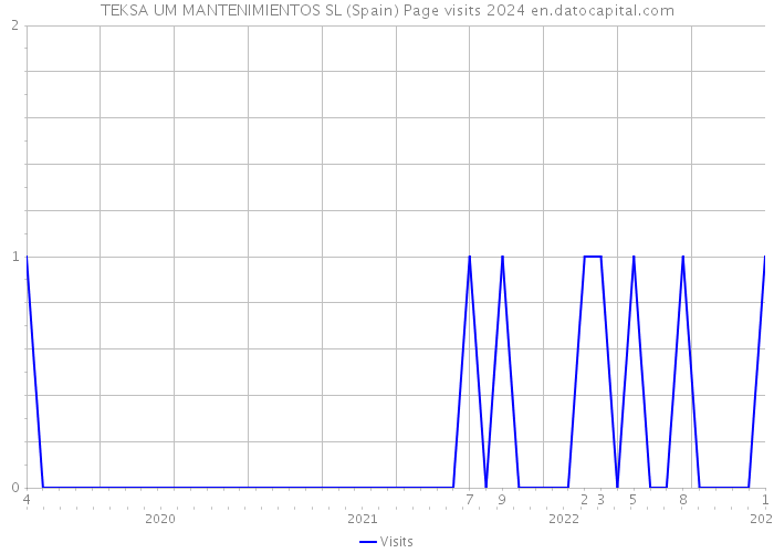 TEKSA UM MANTENIMIENTOS SL (Spain) Page visits 2024 