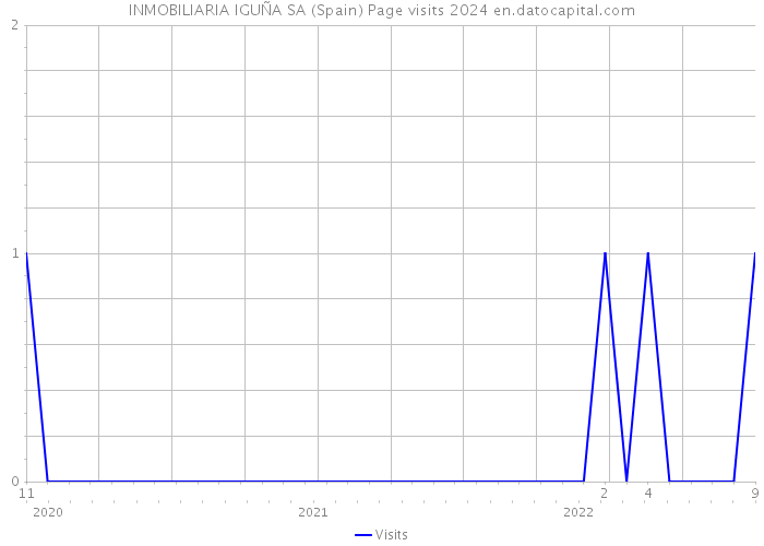 INMOBILIARIA IGUÑA SA (Spain) Page visits 2024 