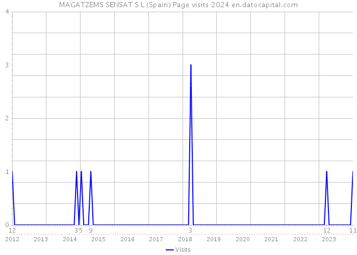 MAGATZEMS SENSAT S L (Spain) Page visits 2024 