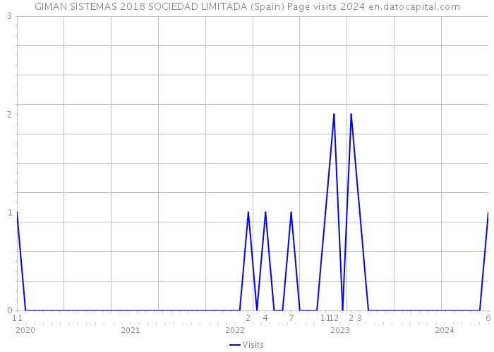 GIMAN SISTEMAS 2018 SOCIEDAD LIMITADA (Spain) Page visits 2024 