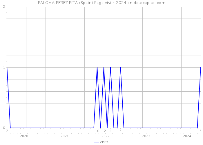 PALOMA PEREZ PITA (Spain) Page visits 2024 