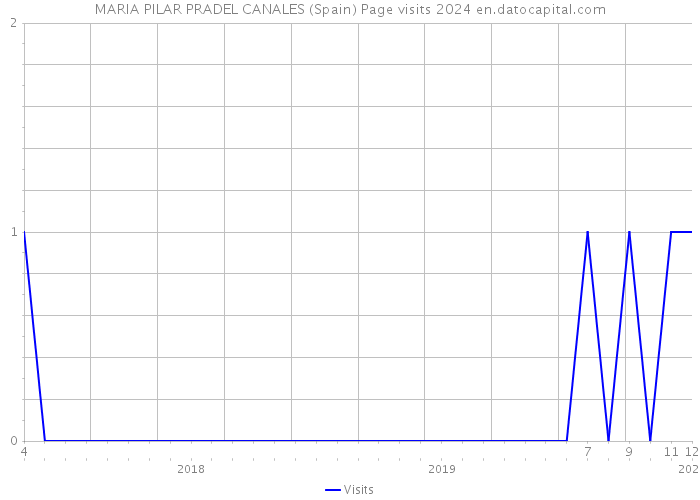 MARIA PILAR PRADEL CANALES (Spain) Page visits 2024 