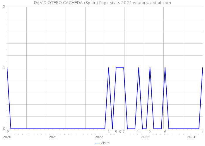 DAVID OTERO CACHEDA (Spain) Page visits 2024 