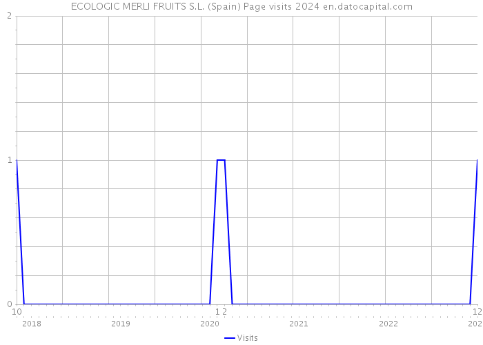 ECOLOGIC MERLI FRUITS S.L. (Spain) Page visits 2024 