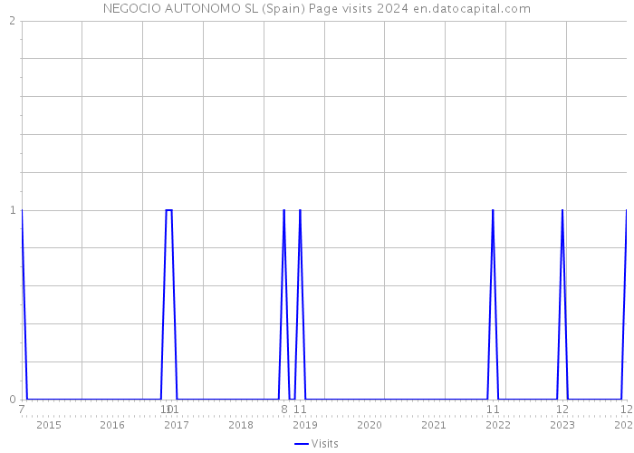 NEGOCIO AUTONOMO SL (Spain) Page visits 2024 