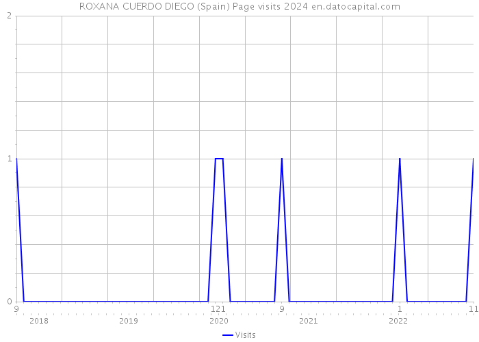 ROXANA CUERDO DIEGO (Spain) Page visits 2024 