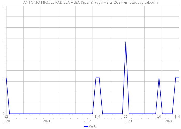 ANTONIO MIGUEL PADILLA ALBA (Spain) Page visits 2024 