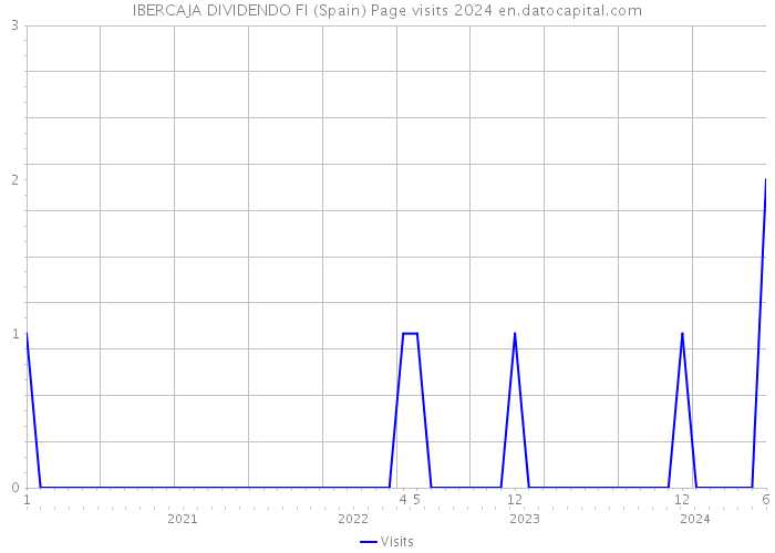 IBERCAJA DIVIDENDO FI (Spain) Page visits 2024 