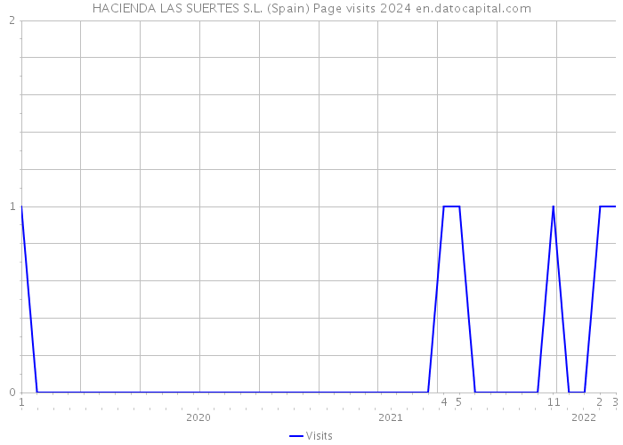 HACIENDA LAS SUERTES S.L. (Spain) Page visits 2024 