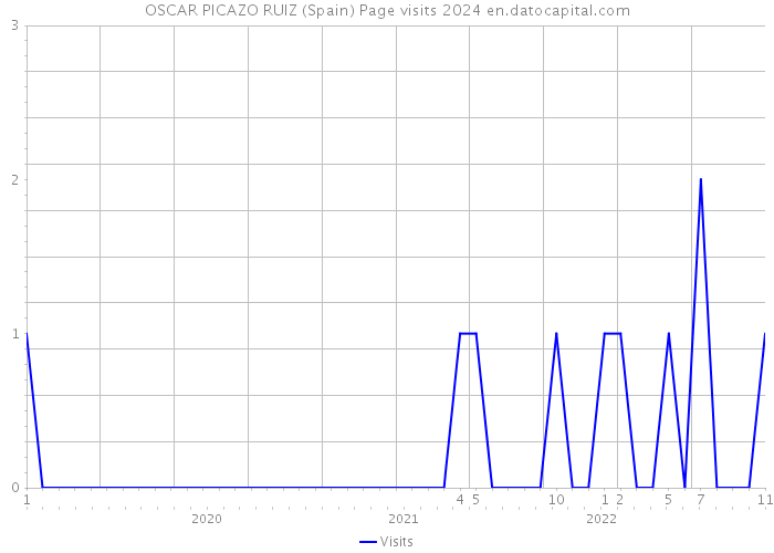 OSCAR PICAZO RUIZ (Spain) Page visits 2024 