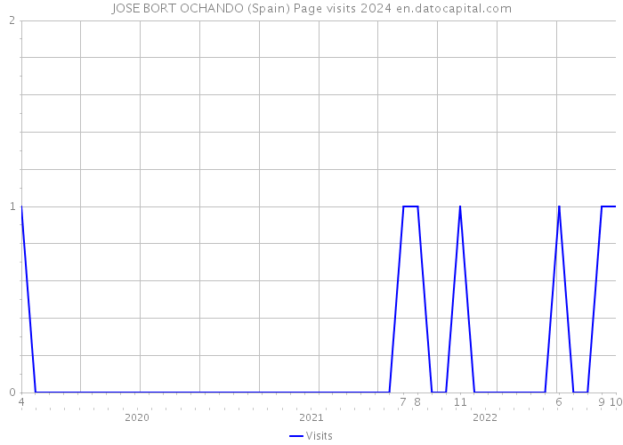 JOSE BORT OCHANDO (Spain) Page visits 2024 