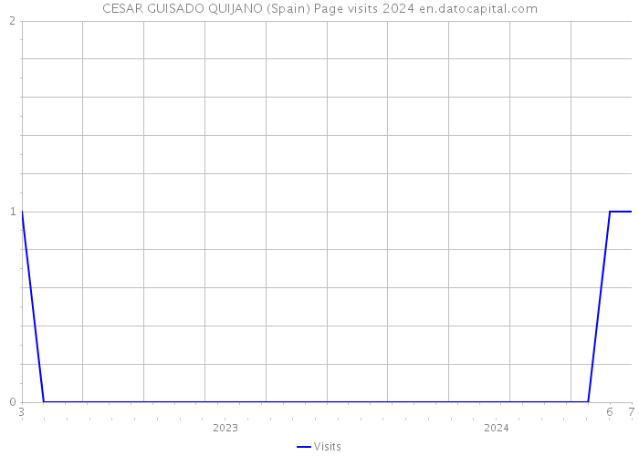 CESAR GUISADO QUIJANO (Spain) Page visits 2024 