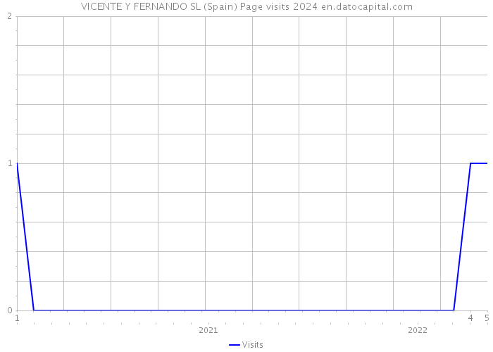 VICENTE Y FERNANDO SL (Spain) Page visits 2024 