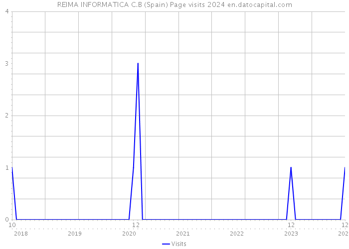 REIMA INFORMATICA C.B (Spain) Page visits 2024 