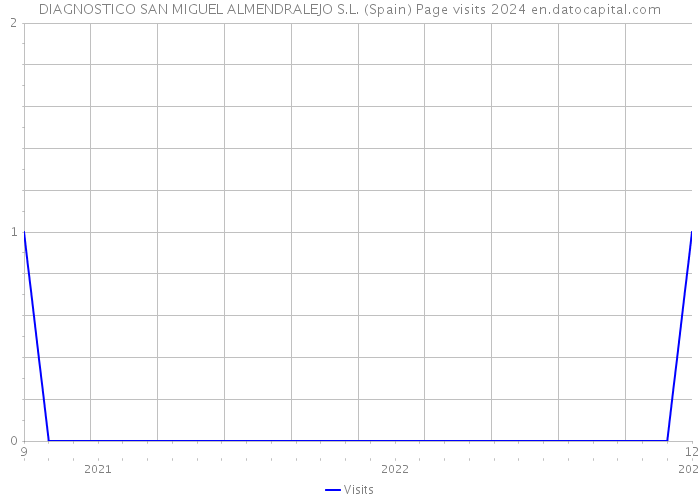 DIAGNOSTICO SAN MIGUEL ALMENDRALEJO S.L. (Spain) Page visits 2024 